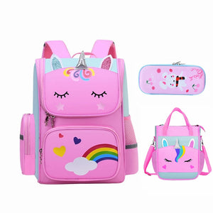 Merveille Licorne - Ensemble d'école : Sac à dos Trousse à crayon et Sac à lunch